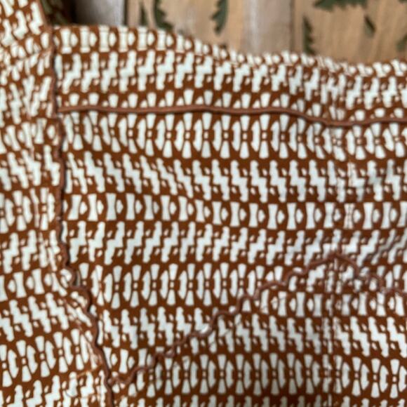 Anthropologie Square neck Slim Mini‎ tank Dress brown tan women's size 14 - Picture 4 of 14